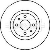 Borg & Beck BBD4056 - Спирачен диск vvparts.bg