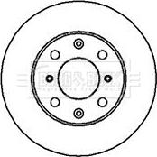 Borg & Beck BBD4007 - Спирачен диск vvparts.bg