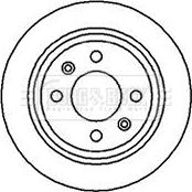 Borg & Beck BBD4015 - Спирачен диск vvparts.bg