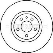 Borg & Beck BBD4083 - Спирачен диск vvparts.bg