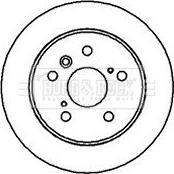 Borg & Beck BBD4075 - Спирачен диск vvparts.bg