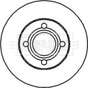 Borg & Beck BBD4142 - Спирачен диск vvparts.bg