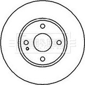 Borg & Beck BBD4153 - Спирачен диск vvparts.bg