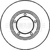 Borg & Beck BBD4161 - Спирачен диск vvparts.bg