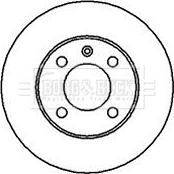 Borg & Beck BBD4168 - Спирачен диск vvparts.bg