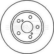 Borg & Beck BBD4103 - Спирачен диск vvparts.bg