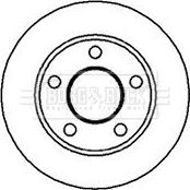 Borg & Beck BBD4125 - Спирачен диск vvparts.bg