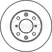 Borg & Beck BBD4848 - Спирачен диск vvparts.bg