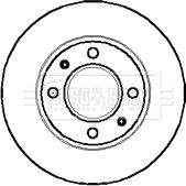 Borg & Beck BBD4843 - Спирачен диск vvparts.bg