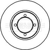 Borg & Beck BBD4859 - Спирачен диск vvparts.bg