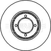 Borg & Beck BBD4853 - Спирачен диск vvparts.bg