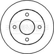 Borg & Beck BBD4889 - Спирачен диск vvparts.bg