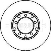 Borg & Beck BBD4824 - Спирачен диск vvparts.bg