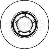 Borg & Beck BBD4870 - Спирачен диск vvparts.bg