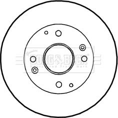 Borg & Beck BBD4350 - Спирачен диск vvparts.bg