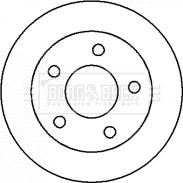 Borg & Beck BBD4304 - Спирачен диск vvparts.bg