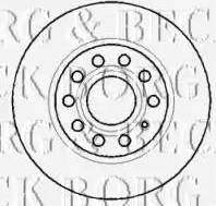 Borg & Beck BBD4315 - Спирачен диск vvparts.bg