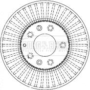 Borg & Beck BBD4334 - Спирачен диск vvparts.bg