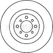 Borg & Beck BBD4374 - Спирачен диск vvparts.bg