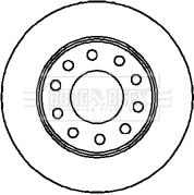 Borg & Beck BBD4284 - Спирачен диск vvparts.bg