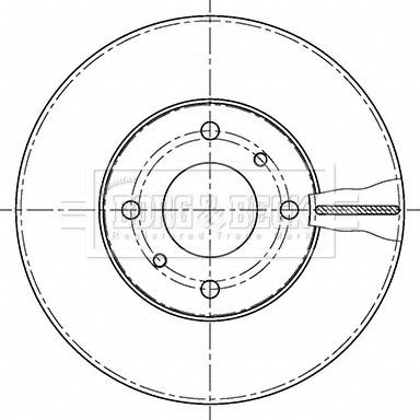 Borg & Beck BBD4232 - Спирачен диск vvparts.bg