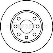 Borg & Beck BBD4224 - Спирачен диск vvparts.bg