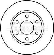 Borg & Beck BBD4710 - Спирачен диск vvparts.bg