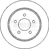 Borg & Beck BBD4734 - Спирачен диск vvparts.bg