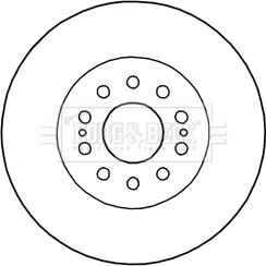 Borg & Beck BBD5998S - Спирачен диск vvparts.bg