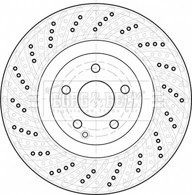 Borg & Beck BBD5953S - Спирачен диск vvparts.bg