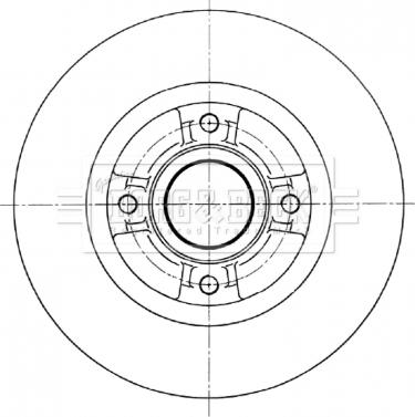 Borg & Beck BBD5965S - Спирачен диск vvparts.bg