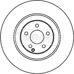 Borg & Beck BBD5922S - Спирачен диск vvparts.bg