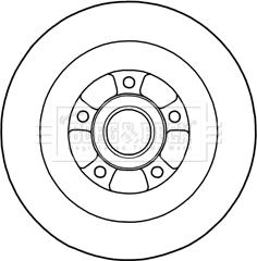 Borg & Beck BBD5970S - Спирачен диск vvparts.bg