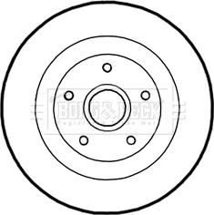 Borg & Beck BBD5972S - Спирачен диск vvparts.bg