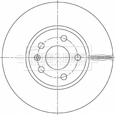 Borg & Beck BBD5493 - Спирачен диск vvparts.bg