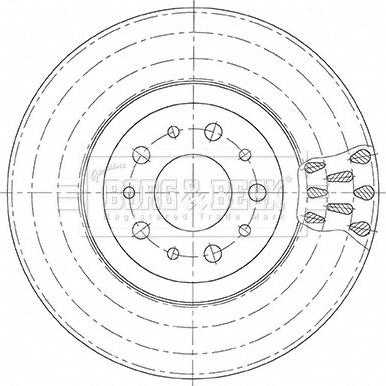 Borg & Beck BBD5492 - Спирачен диск vvparts.bg