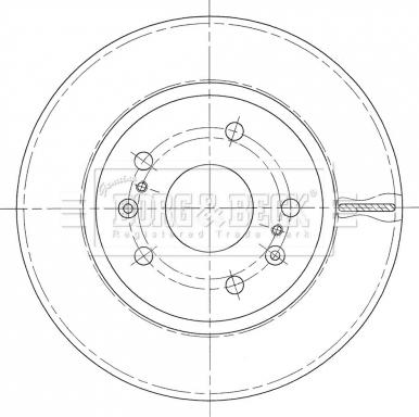 Borg & Beck BBD5441 - Спирачен диск vvparts.bg