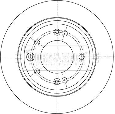 Borg & Beck BBD5450 - Спирачен диск vvparts.bg