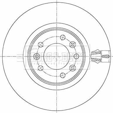 Borg & Beck BBD5469 - Спирачен диск vvparts.bg