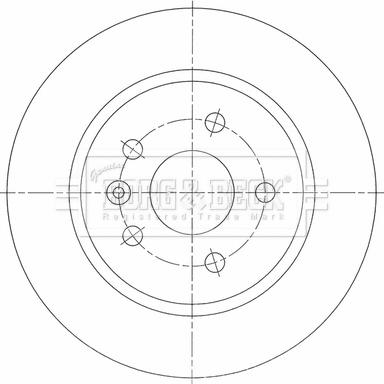 Borg & Beck BBD5464 - Спирачен диск vvparts.bg