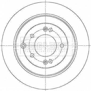 Borg & Beck BBD5486 - Спирачен диск vvparts.bg