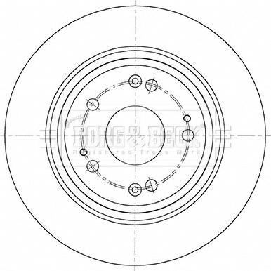 Borg & Beck BBD5482 - Спирачен диск vvparts.bg