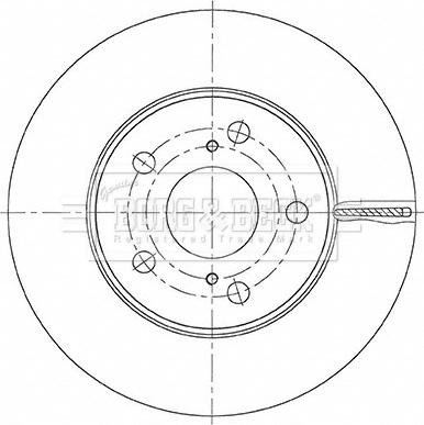 Borg & Beck BBD5487 - Спирачен диск vvparts.bg