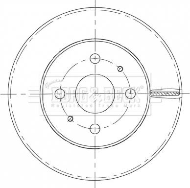 Borg & Beck BBD5435 - Спирачен диск vvparts.bg