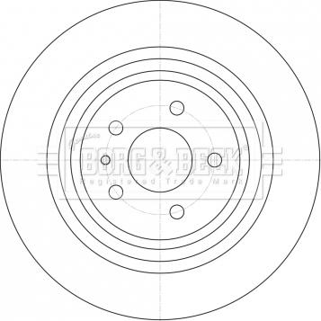 Borg & Beck BBD5422 - Спирачен диск vvparts.bg