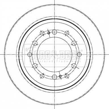 Borg & Beck BBD5427 - Спирачен диск vvparts.bg