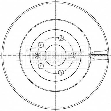 Borg & Beck BBD5477 - Спирачен диск vvparts.bg