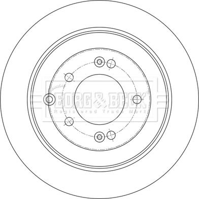 Borg & Beck BBD5591 - Спирачен диск vvparts.bg