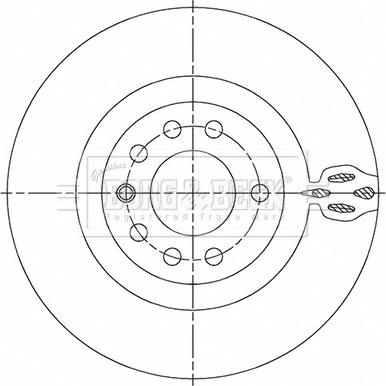 Borg & Beck BBD5505 - Спирачен диск vvparts.bg