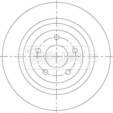 Borg & Beck BBD5539 - Спирачен диск vvparts.bg